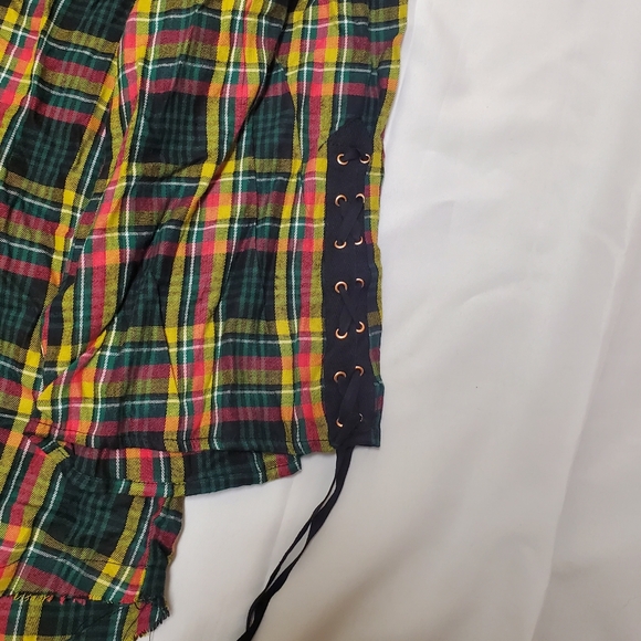 Savage x Fenty Tartan Button Up Sleep Shirt - Picture 3 of 11